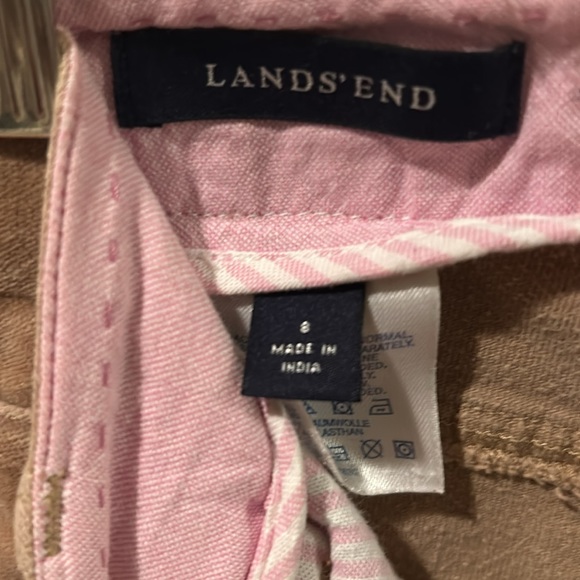 Lands’ End camel velvet pants  Size 8 - Picture 5 of 5